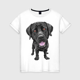 Женская футболка хлопок с принтом Обожаю собак в Санкт-Петербурге, 100% хлопок | прямой крой, круглый вырез горловины, длина до линии бедер, слегка спущенное плечо | люблю собак | обожаю собак | пес | песик | псина | собака | собачка