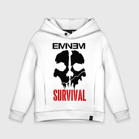 Детское худи Oversize хлопок с принтом Eminem - Survival в Санкт-Петербурге, френч-терри — 70% хлопок, 30% полиэстер. Мягкий теплый начес внутри —100% хлопок | боковые карманы, эластичные манжеты и нижняя кромка, капюшон на магнитной кнопке | eminem   survival | gangsta | gansta | hip | hip hop | hop | media | rap | survival выживание | еп | рэп | рэпчина | хип | хип хоп | хоп | эминем