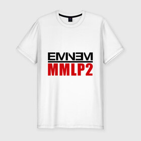 Мужская футболка премиум с принтом Eminem MMLP2 в Санкт-Петербурге, 92% хлопок, 8% лайкра | приталенный силуэт, круглый вырез ворота, длина до линии бедра, короткий рукав | eminem   survival | eminem mmlp2 | gangsta | gansta | hip | hip hop | hop | rap | survival выживание | еп | рэп | рэпчина | хип | хип хоп | хоп | эминем