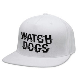Кепка снепбек с прямым козырьком с принтом Watch Dogs в Санкт-Петербурге, хлопок 100% |  | watch dogs | сторожевые псы