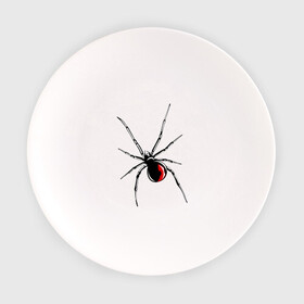 Тарелка с принтом Черная вдова в Санкт-Петербурге, фарфор | диаметр - 210 мм
диаметр для нанесения принта - 120 мм | паук | тарантул | черная вдова | черная вдованасекомые