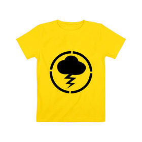 Детская футболка хлопок с принтом Знак Misfits в Санкт-Петербурге, 100% хлопок | круглый вырез горловины, полуприлегающий силуэт, длина до линии бедер | знак misfits | отбросы | сериал отбросы
