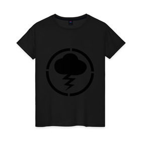 Женская футболка хлопок с принтом Знак Misfits в Санкт-Петербурге, 100% хлопок | прямой крой, круглый вырез горловины, длина до линии бедер, слегка спущенное плечо | знак misfits | отбросы | сериал отбросы