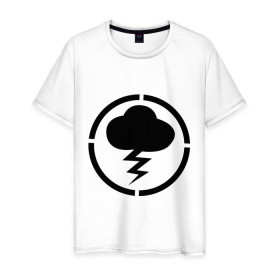 Мужская футболка хлопок с принтом Знак Misfits в Санкт-Петербурге, 100% хлопок | прямой крой, круглый вырез горловины, длина до линии бедер, слегка спущенное плечо. | знак misfits | отбросы | сериал отбросы