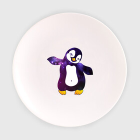 Тарелка с принтом Пингвин просто космос в Санкт-Петербурге, фарфор | диаметр - 210 мм
диаметр для нанесения принта - 120 мм | Тематика изображения на принте: пингвин
