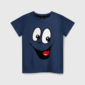Детская футболка хлопок с принтом Заразительная улыбка в Санкт-Петербурге, 100% хлопок | круглый вырез горловины, полуприлегающий силуэт, длина до линии бедер | smile | заразительная улыбка | смайл | смайлик | смайлы | улыбка