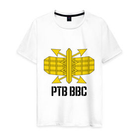 Мужская футболка хлопок с принтом РТВ в Санкт-Петербурге, 100% хлопок | прямой крой, круглый вырез горловины, длина до линии бедер, слегка спущенное плечо. | армейские | армия | война | ртв | силовые структуры