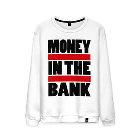 Мужской свитшот хлопок с принтом Деньги в банке в Санкт-Петербурге, 100% хлопок |  | банка | деньги | деньги в банке | офисный планктон | профессии
