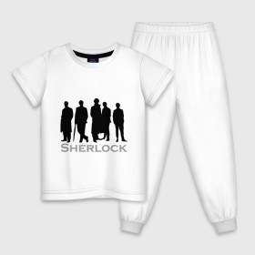 Детская пижама хлопок с принтом Sherlock Band в Санкт-Петербурге, 100% хлопок |  брюки и футболка прямого кроя, без карманов, на брюках мягкая резинка на поясе и по низу штанин
 | sherlock band | кино | мультфильмы и тв | шерлок холмс