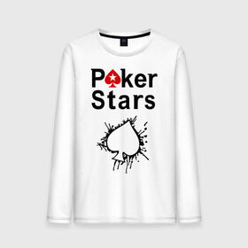 Мужской лонгслив хлопок с принтом Poker Stars в Санкт-Петербурге, 100% хлопок |  | pokerstars