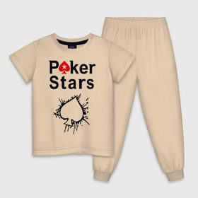 Детская пижама хлопок с принтом Poker Stars в Санкт-Петербурге, 100% хлопок |  брюки и футболка прямого кроя, без карманов, на брюках мягкая резинка на поясе и по низу штанин
 | Тематика изображения на принте: pokerstars