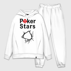 Мужской костюм хлопок OVERSIZE с принтом Poker Stars в Санкт-Петербурге,  |  | pokerstars