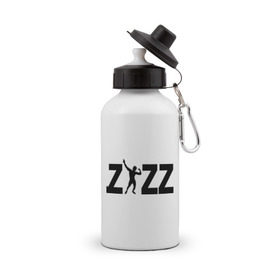Бутылка спортивная с принтом Zyzz в Санкт-Петербурге, металл | емкость — 500 мл, в комплекте две пластиковые крышки и карабин для крепления | zyzz | силовой спорт | спорт