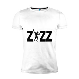Мужская футболка премиум с принтом Zyzz в Санкт-Петербурге, 92% хлопок, 8% лайкра | приталенный силуэт, круглый вырез ворота, длина до линии бедра, короткий рукав | zyzz | силовой спорт | спорт