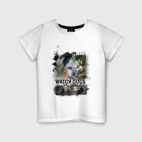 Детская футболка хлопок с принтом Watch Dogs в Санкт-Петербурге, 100% хлопок | круглый вырез горловины, полуприлегающий силуэт, длина до линии бедер | watch dogs | игры