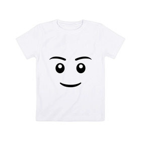 Детская футболка хлопок с принтом Игрушечный человечек в Санкт-Петербурге, 100% хлопок | круглый вырез горловины, полуприлегающий силуэт, длина до линии бедер | игрушечный человечек | позитив и смайлы | прикольные картинки