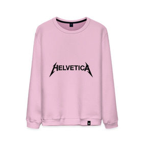 Мужской свитшот хлопок с принтом Helvetica Metallica в Санкт-Петербурге, 100% хлопок |  | helvetica metallica | антибренд