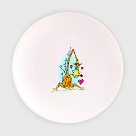 Тарелка 3D с принтом Love you в Санкт-Петербурге, фарфор | диаметр - 210 мм
диаметр для нанесения принта - 120 мм | love you | жираф | жирафик | люблю тебя | роза | сердечки | сердце