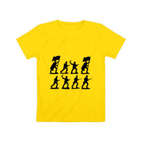 Детская футболка хлопок с принтом Солдатики в Санкт-Петербурге, 100% хлопок | круглый вырез горловины, полуприлегающий силуэт, длина до линии бедер | армия | война | войско | победа | солдатики | солдаты | флаги