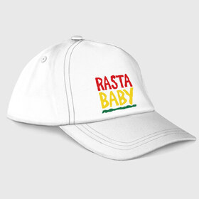 Бейсболка с принтом Rasta baby в Санкт-Петербурге, 100% хлопок | классический козырек, металлическая застежка-регулятор размера | rasta baby | музыка | ребенок