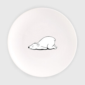 Тарелка с принтом Белый медведь спит в Санкт-Петербурге, фарфор | диаметр - 210 мм
диаметр для нанесения принта - 120 мм | Тематика изображения на принте: белый медведь | белый медведь спит | животное | мишка | мишутка | умка