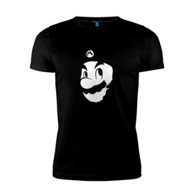Мужская футболка премиум с принтом Che Mario в Санкт-Петербурге, 92% хлопок, 8% лайкра | приталенный силуэт, круглый вырез ворота, длина до линии бедра, короткий рукав | Тематика изображения на принте: nintendo | марио | нинтендо | че гевара