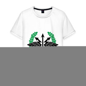 Мужская футболка хлопок с принтом Символ вооруженных сил в Санкт-Петербурге, 100% хлопок | прямой крой, круглый вырез горловины, длина до линии бедер, слегка спущенное плечо. | 