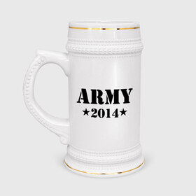 Кружка пивная с принтом Army 2014 в Санкт-Петербурге,  керамика (Материал выдерживает высокую температуру, стоит избегать резкого перепада температур) |  объем 630 мл | army | army 2014 | армия | дембель | дмб