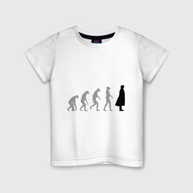 Детская футболка хлопок с принтом Sherlock evolution в Санкт-Петербурге, 100% хлопок | круглый вырез горловины, полуприлегающий силуэт, длина до линии бедер | sherlock evolution | кино | мультфильмы и тв 
 шерлок холмс | сыщик | холмс