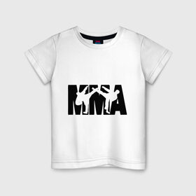 Детская футболка хлопок с принтом Mixed martial arts в Санкт-Петербурге, 100% хлопок | круглый вырез горловины, полуприлегающий силуэт, длина до линии бедер | mixed martial arts | единоборства | спорт