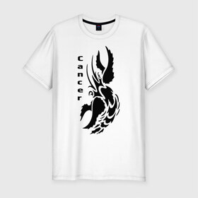 Мужская футболка премиум с принтом Рак в Санкт-Петербурге, 92% хлопок, 8% лайкра | приталенный силуэт, круглый вырез ворота, длина до линии бедра, короткий рукав | знаки зодиака | прикольные картинки | рак