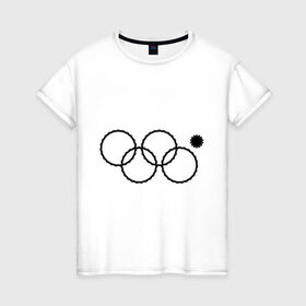 Женская футболка хлопок с принтом Нераскрывшееся кольцо в Санкт-Петербурге, 100% хлопок | прямой крой, круглый вырез горловины, длина до линии бедер, слегка спущенное плечо | 