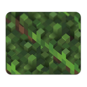 Коврик прямоугольный с принтом Minecraft трава в Санкт-Петербурге, натуральный каучук | размер 230 х 185 мм; запечатка лицевой стороны | minecraft | игры
