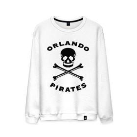 Мужской свитшот хлопок с принтом Orlando pirates Орландо Пираты в Санкт-Петербурге, 100% хлопок |  | orlando pirates | кости | орландо пираты | спорт | футбол | череп