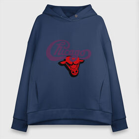 Женское худи Oversize хлопок с принтом Чикаго Булс Chicago bulls в Санкт-Петербурге, френч-терри — 70% хлопок, 30% полиэстер. Мягкий теплый начес внутри —100% хлопок | боковые карманы, эластичные манжеты и нижняя кромка, капюшон на магнитной кнопке | chicago bulls | swag | бык | чикаго булс