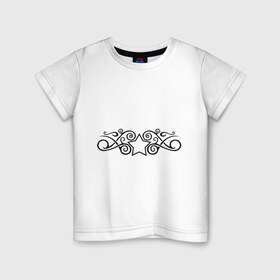 Детская футболка хлопок с принтом Тату, звезда с узорами в Санкт-Петербурге, 100% хлопок | круглый вырез горловины, полуприлегающий силуэт, длина до линии бедер | звезда | прикольные картинки | тату | узорами