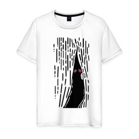 Мужская футболка хлопок с принтом Нечто Сверхъестественное в Санкт-Петербурге, 100% хлопок | прямой крой, круглый вырез горловины, длина до линии бедер, слегка спущенное плечо. | дьяволы | монстры | нечто сверхъестественное | привидения