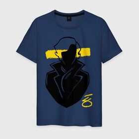 Мужская футболка хлопок с принтом Blind Sherlock в Санкт-Петербурге, 100% хлопок | прямой крой, круглый вырез горловины, длина до линии бедер, слегка спущенное плечо. | Тематика изображения на принте: blind sherlock | кино | шерлок холмс