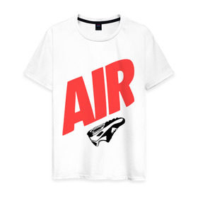 Мужская футболка хлопок с принтом Air Кроссовки Swag Hip Hop в Санкт-Петербурге, 100% хлопок | прямой крой, круглый вырез горловины, длина до линии бедер, слегка спущенное плечо. | air кроссовки | hip hop | swag