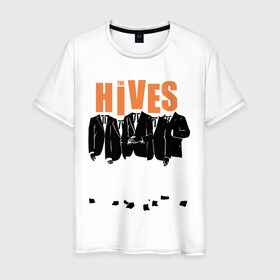 Мужская футболка хлопок с принтом The Hives (пиджаки) в Санкт-Петербурге, 100% хлопок | прямой крой, круглый вырез горловины, длина до линии бедер, слегка спущенное плечо. | kubana 2014 | the hives | альтернатива | кубана 2014 | музыка | рок | с группами | фестиваль
