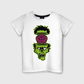 Детская футболка хлопок с принтом Зомби на прицеле в Санкт-Петербурге, 100% хлопок | круглый вырез горловины, полуприлегающий силуэт, длина до линии бедер | зомби на прицеле | монстры | привидения и дьяволы | прикольные картинки