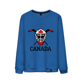 Мужской свитшот хлопок с принтом Canada (Канадский хоккей) в Санкт-Петербурге, 100% хлопок |  | canada | канадский | клюшка | спорт | хоккей | шайба