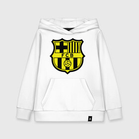 Детская толстовка хлопок с принтом Barcelona logo в Санкт-Петербурге, 100% хлопок | Круглый горловой вырез, эластичные манжеты, пояс, капюшен | barcelona | fc | fc barcelona | footbal club | барселона | лого | логотип | спорт | футбол | футбольный клуб