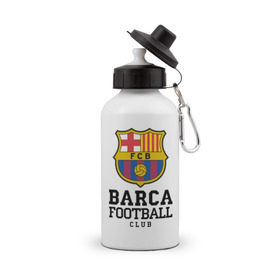 Бутылка спортивная с принтом Barcelona FC в Санкт-Петербурге, металл | емкость — 500 мл, в комплекте две пластиковые крышки и карабин для крепления | barcelona | fc | fc barcelona | footbal club | барселона | лого | логотип | спорт | футбол | футбольный клуб