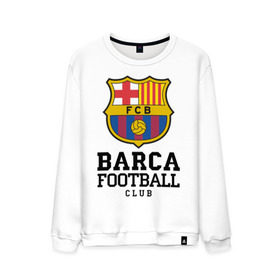 Мужской свитшот хлопок с принтом Barcelona FC в Санкт-Петербурге, 100% хлопок |  | barcelona | fc | fc barcelona | footbal club | барселона | лого | логотип | спорт | футбол | футбольный клуб
