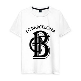 Мужская футболка хлопок с принтом FC Barcelona в Санкт-Петербурге, 100% хлопок | прямой крой, круглый вырез горловины, длина до линии бедер, слегка спущенное плечо. | Тематика изображения на принте: barcelona | fc | fc barcelona | footbal club | барселона | лого | логотип | спорт | футбол | футбольный клуб