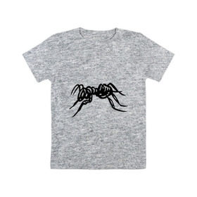 Детская футболка хлопок с принтом Муравей в Санкт-Петербурге, 100% хлопок | круглый вырез горловины, полуприлегающий силуэт, длина до линии бедер | Тематика изображения на принте: муравей | насекомые