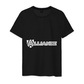 Мужская футболка хлопок с принтом Дота 2 Альянс в Санкт-Петербурге, 100% хлопок | прямой крой, круглый вырез горловины, длина до линии бедер, слегка спущенное плечо. | alliance | dota | dota2 | альянс | дота | дота2