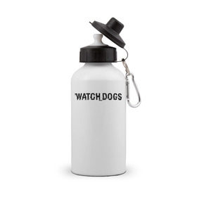 Бутылка спортивная с принтом Watch Dogs в Санкт-Петербурге, металл | емкость — 500 мл, в комплекте две пластиковые крышки и карабин для крепления | watch dogs