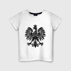 Детская футболка хлопок с принтом Имперский орел в Санкт-Петербурге, 100% хлопок | круглый вырез горловины, полуприлегающий силуэт, длина до линии бедер | геральдика | герб | империя | орел | птица